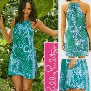 Lilly Pulitzer Pearl Romper Emerald Isle On the Prowl Size 4 NWT.  RARE FIND🦄